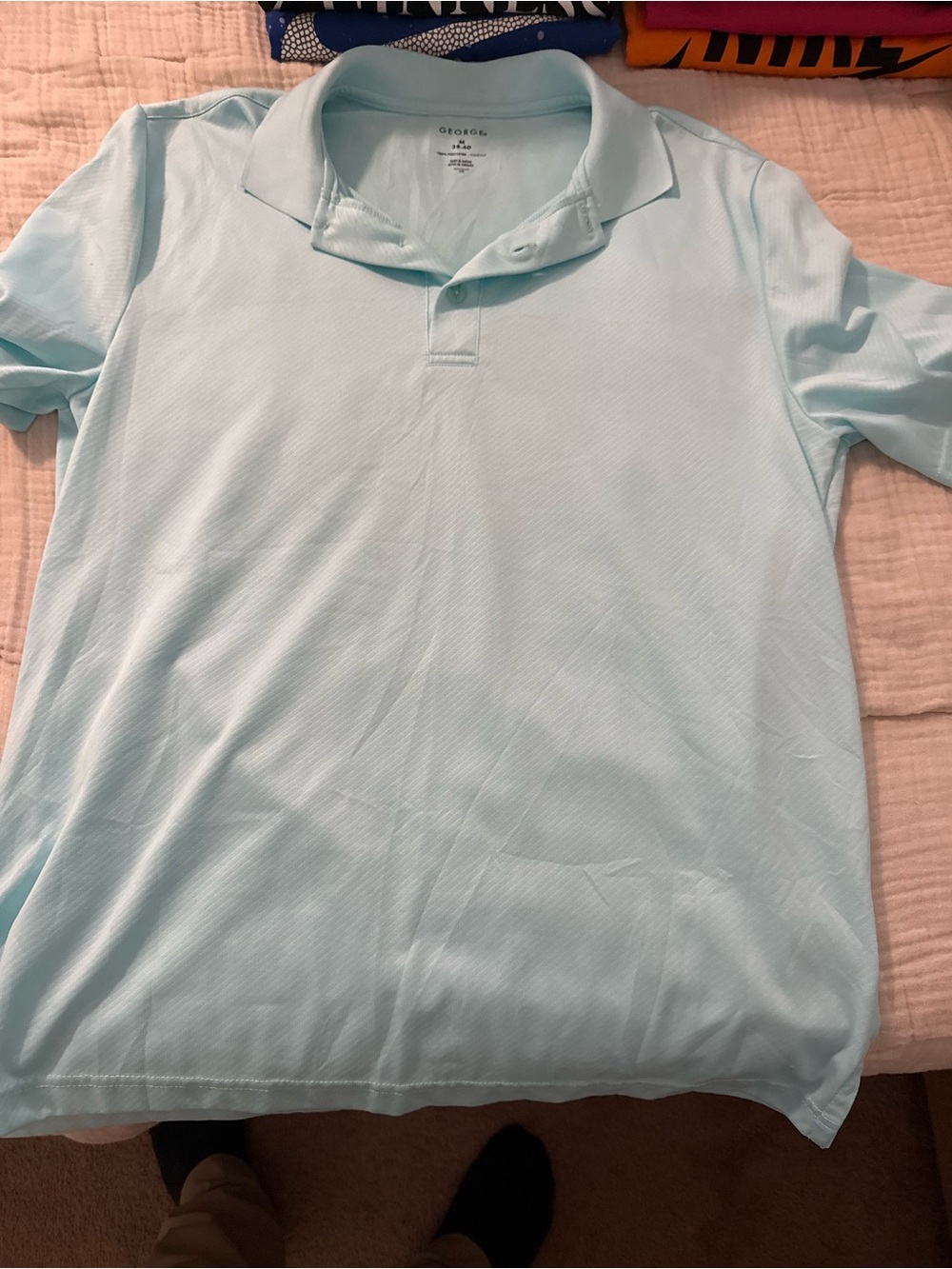 George Men's Pale Blue Polo Shirt